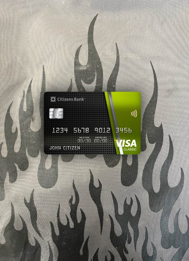 Download USA Citizens bank visa classic card photolook front Photoshop template